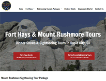 Tablet Screenshot of mountrushmoretours.com